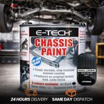 E-TECH Silver Chassis Paint Quick Repair Chip Resistant 500ML ECHP02 + DM