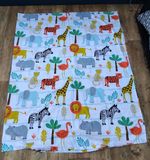 Bloomsbury Mill Cot Bed Duvet Cover Set  115 X 150cm Wild Animals Design
