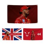 F1 Racing Lewis Hamilton Flags -Perfect for Camping, Parties + Wall Decor - New!