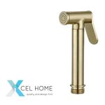 Brushed Gold Brass Douche Spray Head - Elegant, Durable, Superior Performance
