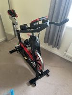 Evolve Aerobic Training Cycle Exercise Bike LCD Calorie Monitor Black/Red