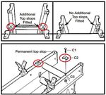 Abru Loft Ladder Aluminium 2 & 3 Section Spare Replacement Additional Stop x2