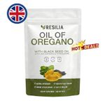 Resilia Oil of Oregano 6000mg with Black Seed Oil Softgels – 60 Capsules