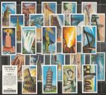 BROWNE BROS (TEA)-FULL SET- WONDERS OF THE WORLD 1970 (25 CARDS) EXCELLENT+++