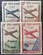 REUNION 1943 YVERT PA 24-27 * IMMACULATE SET (07082