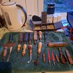 Joblot Of Leather Workimg Tools,  