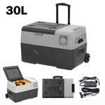 Alpicool 30L Car Refrigerator Fridge Freezer, 12/24V DC and 100-240V AC, EU Plug
