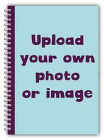 A5 PERSONALISED CUSTOM NOTEBOOK YOUR OWN PHOTO LOGO SCHOOLS RULED LINED 100 PAGE