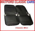 Classic Mini Front Seat Cover set BLACK 