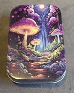 Novelty 1oz Hinged Tobacco Tin. New Without Tags.