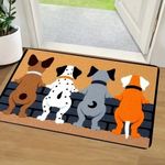 Cartoon Dog Pattern Absorbent Mat Non-Slip Carpet Rug  Bedrooms