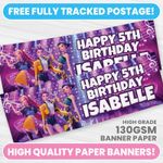 PERSONALISED KPOP BIRTHDAY BANNER ANY NAME DEMON HUNTERS PARTY BANNERS
