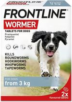 FRONTLINE WORMER - Worming Tablets for Dogs - 2 Tablets Dog UK