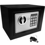 Safe Safebox With Key Electronic Secure Storage Box With Keypad And Key Lock