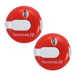 2 Pack Golf Score Counter Mini Golf Stroke Attachment Dark Red White