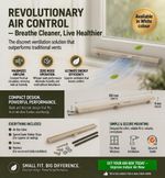 Air-box Trickle Vents White Colour with easy-fit, no-drill.(Bundle of 25)