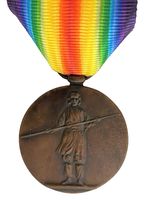 Japan Japanese WWI Victory Medal SOLID BRONZE. Full sized Inter Allied medal.