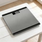 3-in-1 digital bathroom scale, weight scale, electronic scale, space gray