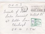 GB 1976 OHMS Ealing to Edinburgh 13p to pay taxed cover written VGC