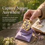 Portable Flower Press Kit Dried Flower Botanical Craft Tool for Keyrings DIY Gif