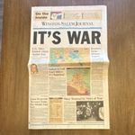 Winston-Salem Journal IT'S WAR Gulf War Desert Storm Newspaper January 1991
