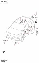 Suzuki Genuine Outlet Ventilator Alto - A-Star Celerio AXM310 77330M81R00-000