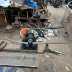 Round bar and flat bar rolling metal rings manual small jobs