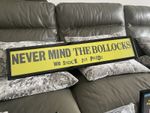 SEX PISTOLS NEVER MIND THE BOLLOCKS WE STOCK POSTER STREAMER BANNER ORIGINAL