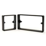 Black Socket Switch Spacers - 10mm, 15mm & 20mm - Single & Double Gang