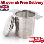 Stainless Steel Mesh Tea Infuser Strainer Metal Loose Leaf Cup Filter With Lid