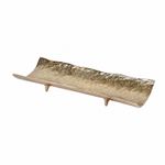 Aluminum Decorative Tray Contemporary Serving Platter Shiny for Entryway Styling
