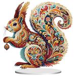 CAYUDEN Diamond Painting Table Decoration, Art Kits klein, Squirrel 