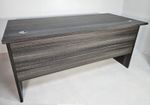 Modern Grey Oak Straight Heavy Duty Office Desk - 1600mm 160cm 1.6m
