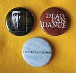Dead Can Dance (4AD / goth / indie) three 25mm button badges. Free UK P&P!
