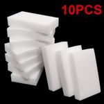 10 x Magic Cleaning Sponge Eraser Stain Remover Melamine Foam UK FREE POSTAGE!