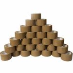 12 x Strong Brown Tape Buff Parcel Packing Tape 48MM X 66M Box Sealing Rolls