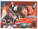 JAMES BOND 007 SOPHIE MARCEAU BOND GIRL HISTORY OF CINEMA 1999 STAMP SHEETLET