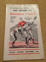 1973 DEWSBURY V LEEDS PLAY OFF FINAL RUGBY LEAGUE CHAMPIONSHIP PROGRAMME