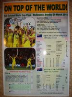 Australia 2015 ICC Cricket World Cup Winners - souvenir print