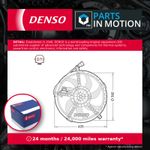 Radiator Fan fits MINI PACEMAN COOPER R61 1.6 12 to 16 Cooling Denso 17427535100