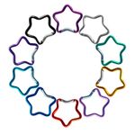 10pcs Aluminum Star Shape Carabiner Clip Spring Snap Hook Keyring Carabiners