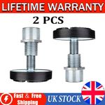 Auto Car Lift Telescopic Round Tray Rubber Pads Peg 2-Stage Screw-up Pads 2 PCS
