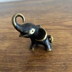 Walter Bosse Bronze Elephant Hagenauer Vintage Black And Gold Elephant Figure