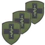 2ND MEDICAL BRIGADE MEDICS BRITISH ARMY 2 MED BDE OLIVE BLACK TRF FLASH PATCH