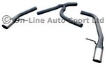 Mondeo Mk4 Estate 2.2 TDCi ('08-'14) Rear Silencer Delete Exhaust -Dual 3"