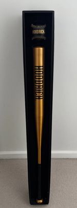 Rare Hoodrich Prototype Baseball Bat Black & Gold with Ball