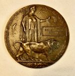 Plaque WW1. 41641. Pte. Pittams 12th Bn. Royal Irish Rifles. D.O.W. 24/10/1918
