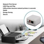 USB 2.0 Network Print Server 5V Print Share Server Wired Network Print Serve SET