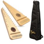 Muzikkon Bowed Psaltery Solid Lacewood, Soprano, Alto and Tenor psaltery