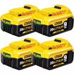 4X For DeWalt 18V Battery 8.0Ah 6.0Ah 9.0Ah XR slide Li-ion DCB184 DCB182 DCB183